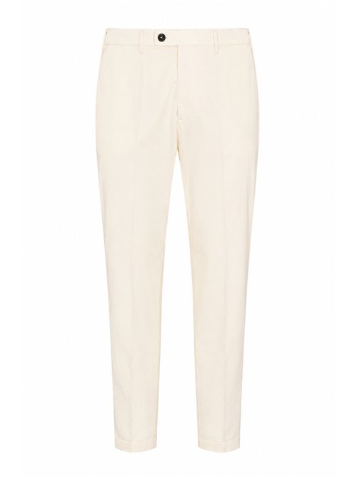 Pantalone Brad in cotone Panna MICHELE CARBONE | BRADPANNA